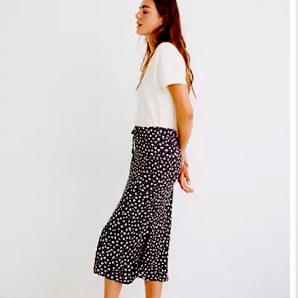 Madewell waist tie floral skirt